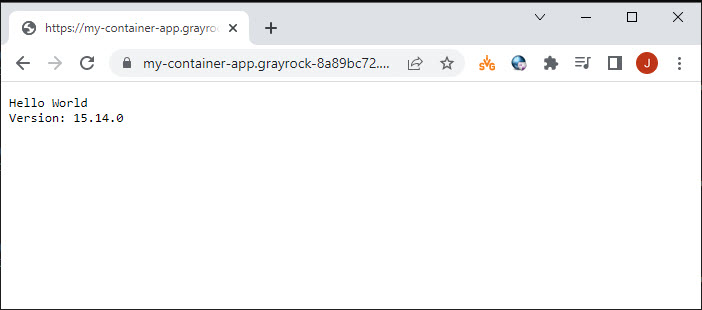 Screenshot of sample app